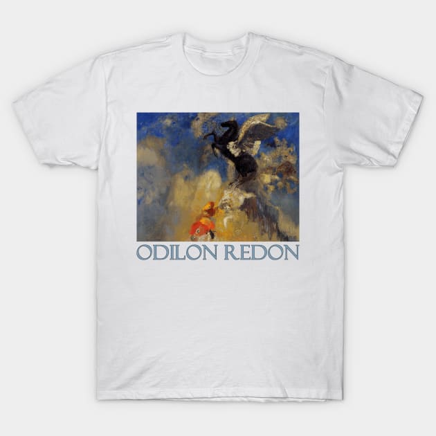 The Black Pegasus (1909) by Odilon Redon T-Shirt by Naves